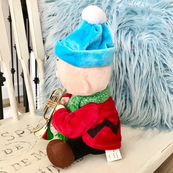 Peanuts, Charlie Brown, 2016, Gemmy, Animated Trumpet Playing and Dancing, Plush - Picture 5 of 12